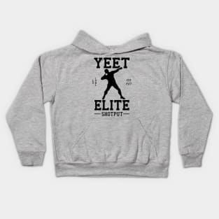 Yeet Elite Shotput Athlete Track N Field Athletics Kids Hoodie